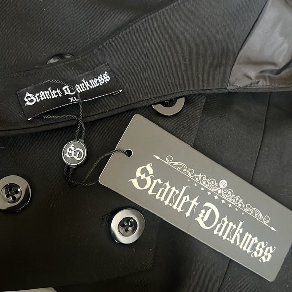 Scarlet Darkness women’s renaissance halter vest size XL Black NWT - Picture 6 of 7